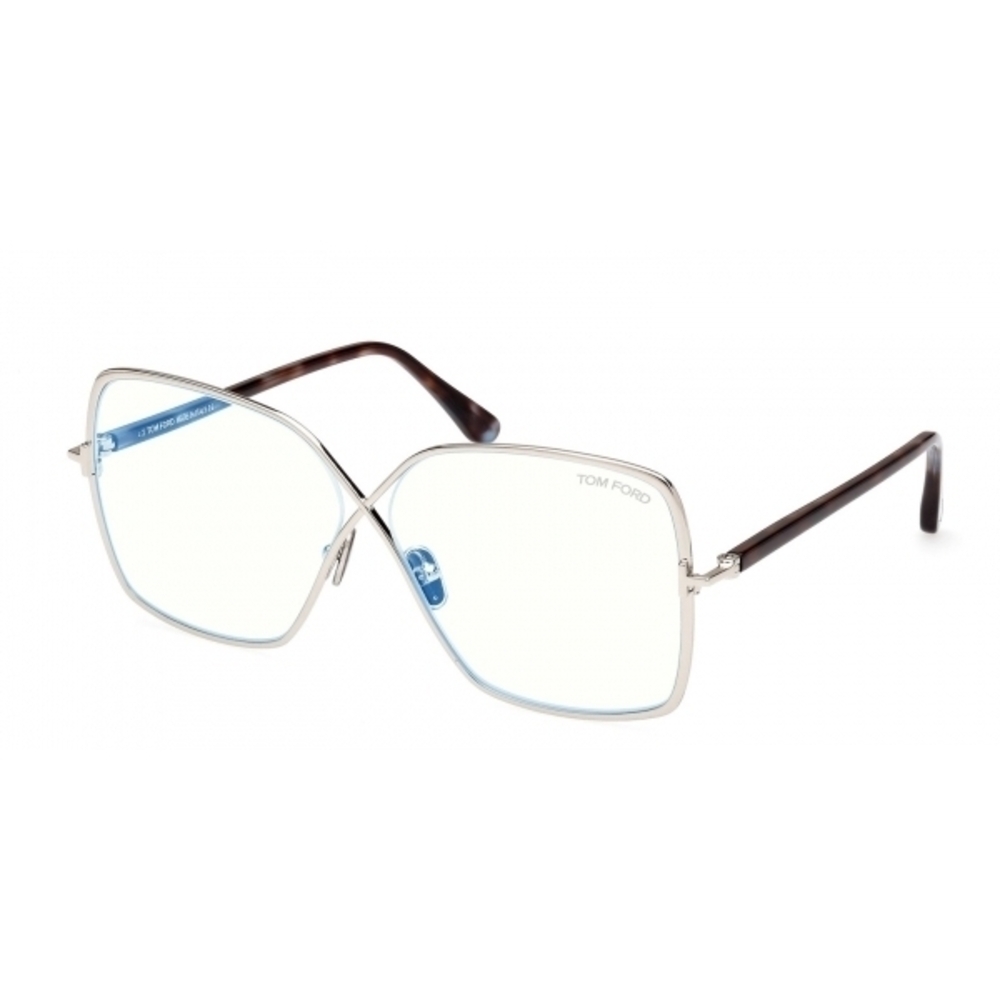 NWT Tom Ford FT5841-B Silver Brown 59mm Eyeglasses - Picture 2 of 5